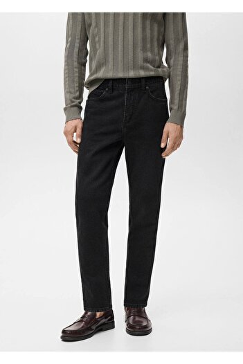 MANGO Man Ben cropped tapered fit jean pantolon
