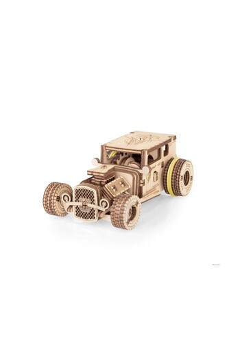EWA 3D Puzzle, Mini Hot Rod, EWA, wood, 78 pieces