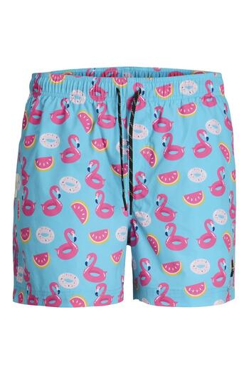 Jack & Jones JPSTMAUI JJSWIM Ανδρικό σορτς με σχέδιο - Ύφασμα Quick Dry