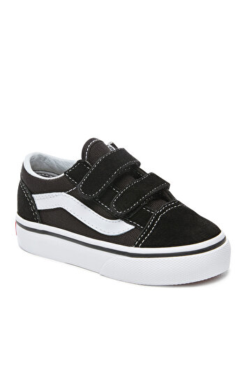 Vans Black Baby Boy Leather Walking Shoes Vn000D3Yblk1 Old Skool V