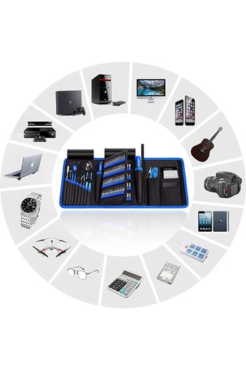 LEBLOU Set doua Surubelnite de Precizie, extensibile 190 in 1, bits otel, kit complet pentru electronice