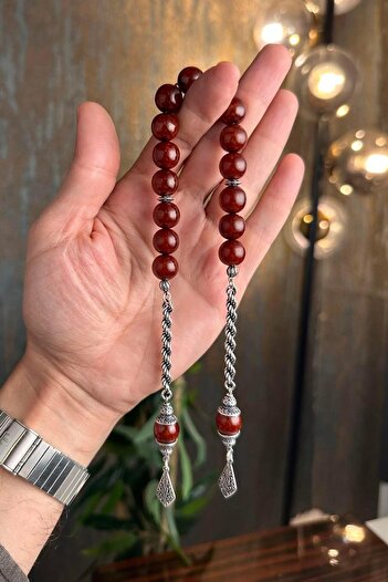 dergah tesbih Ασημένια φούντα Bitter Mırra Zaza Tasbih