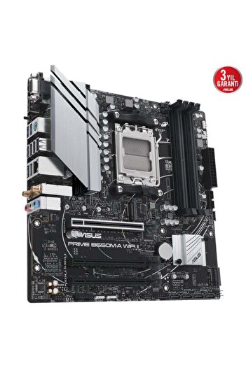 ASUS PRIME B650M-A WIFI B650 DDR5 Vga GLan 2.5G mATX HD DP M2 WIFI BT US3 RGB AM5 AMD Anakart