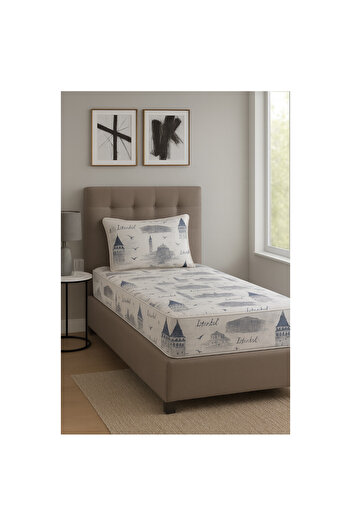 Felina Home Cotton Single Fitted Sheet Set 100X200 Istanbul Patterned