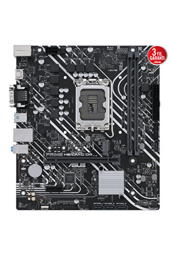 ASUS Intel Prime H610M-D D4 1700 Ddr4 3200Mhz Matx Gaming Motherboard