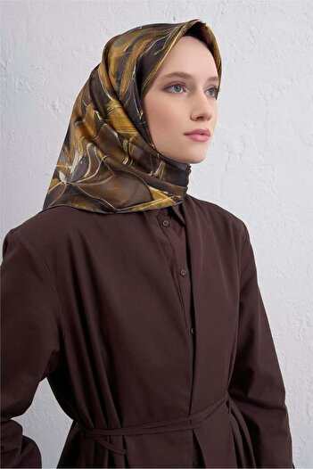 Armine Φουλάρι Sura Pure Silk 9406 - 82 Κίτρινο Μικτό σχέδιο
