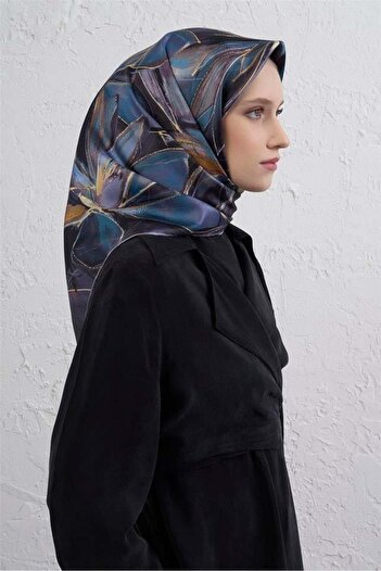 Armine Φουλάρι Sura Pure Silk 9406 - 36 Μωβ Μικτό σχέδιο