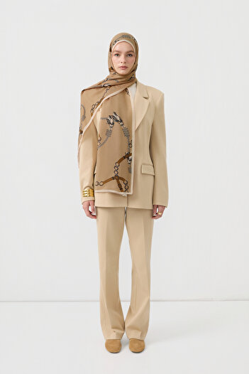 Qef Cotton Twill Şal Linkage Camel