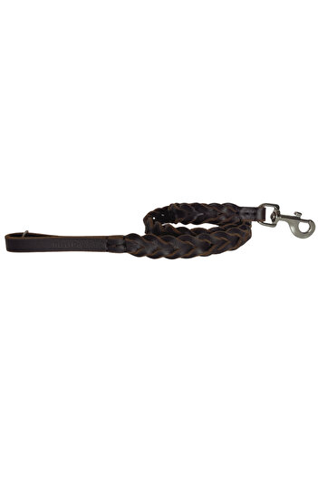 Rebel Dog Premium Leather Hand Knitted Dog Walking Strap, 120cm//2.5cm