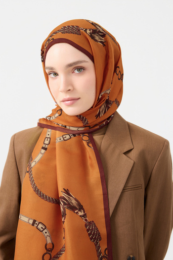 Qef Cotton Twill Shawl Linkage Orange