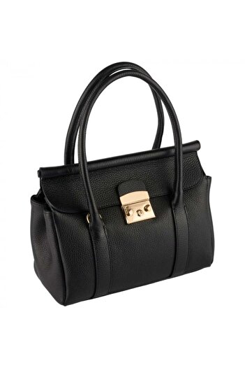 AZZURA Milani bag, 100% natural leather, black