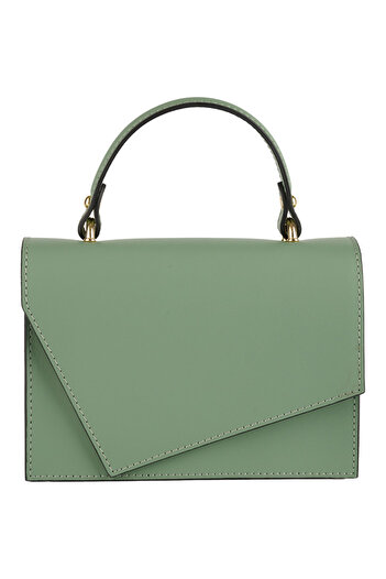 AZZURA Grace Bag, 100% Leather, Mint Green