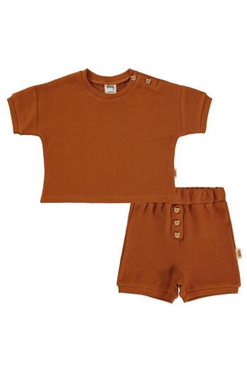 Civil Baby Baby Boy Shorts Set 6-18 Months Cinnamon