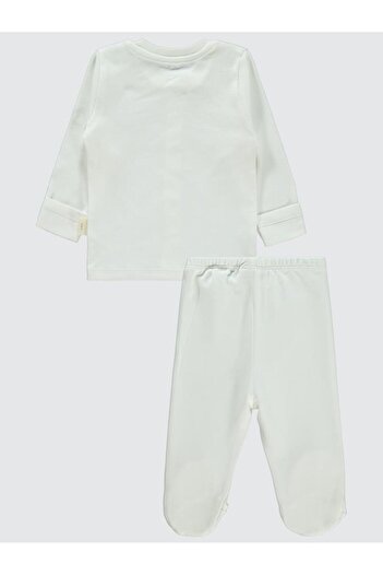 Civil Baby Organic Cotton 0-6 Months Baby Pajama Set - Ecru 3-6 Months