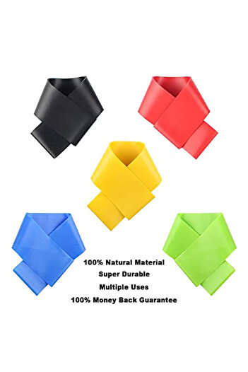 Primo Plus Set Of 5 Crossfit Latex Resistance Bands 0.37pound 0.37pound