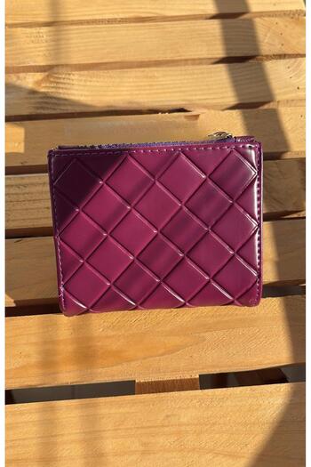 Z&M COLLECTION BAG SHOPPİNG Medium Size Wallet with Quilted Detail, Snap Closure, Zipper (Coin) Compartment