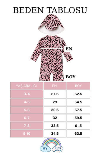 My Kids Wear Zippered Long Sleeve Girl's Swimsuit with Hat