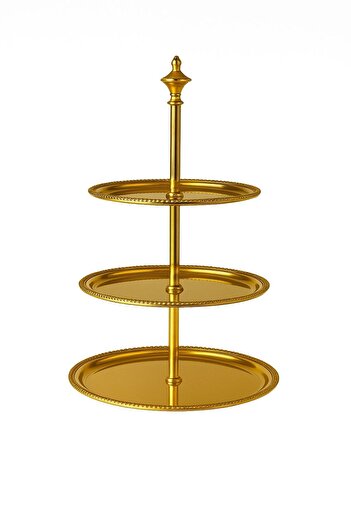 ALMASA 3-tier golden carrier