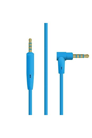 PadForce Audio Cable for Bose QuietComfort 25 headphones, QC35, OE2, Length 1.40m - Blue, Without Microphone