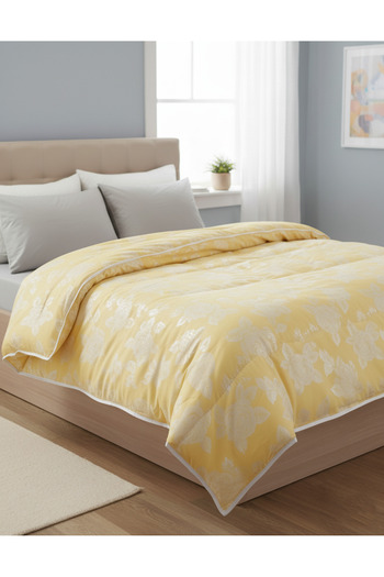 Pernador Duvet with 15% goose down and feather, 200 x 220 cm, Cream with silver roses