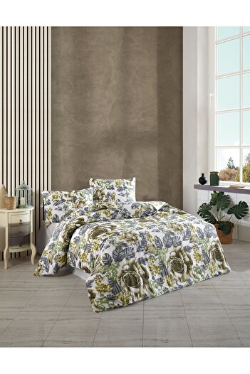 Bikaya Home Kristal Ranforce Double Duvet Cover Set |   100% Cotton |   57 Tel |   4 Pieces |   Luxury Box