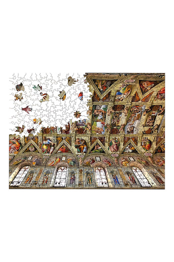 WePuzzleUp Ahşap Puzzle - Sistina Şapeli - 450 Parça, 29x39 cm