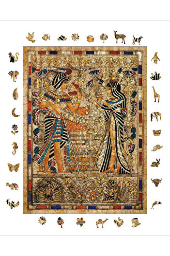 WePuzzleUp Ahşap Puzzle - Antik Mısır - 450 Parça, 29x39 cm