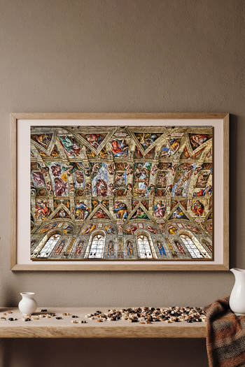 WePuzzleUp Ahşap Puzzle - Sistina Şapeli - 450 Parça, 29x39 cm