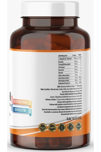 NCS Vitamin C Zinc Propolis 60 Tablets Vitamin D Quercetin Resveratrol