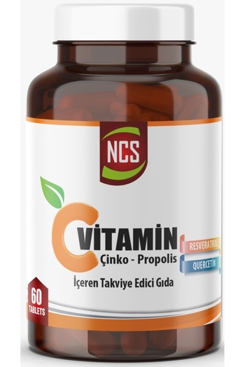 NCS Vitamin C Zinc Propolis 60 Tablets Vitamin D Quercetin Resveratrol