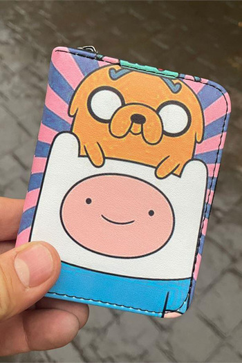Köstebek Adventure Time Finn&Dog Jake Face Short Wallet