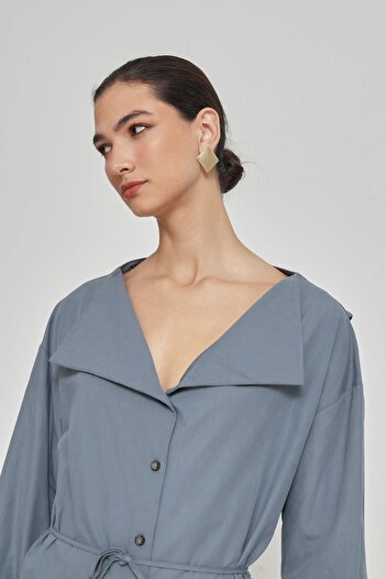 Setre Quartz 100% Cotton Collar Detailed Shirt