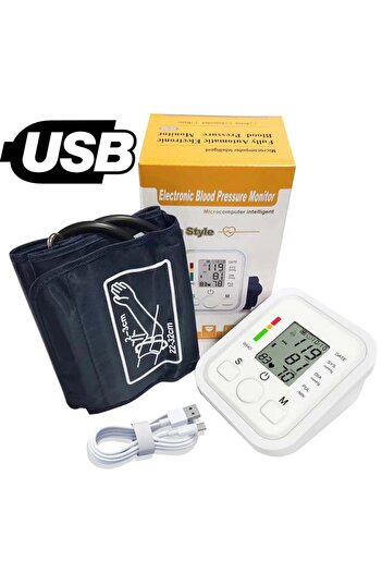 Choice With USB Medical Digital Arm BP Blood Pressure Monitor Tensiometer Tonometer Automatic Sphygmomanome