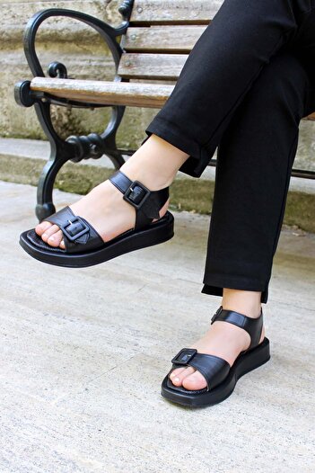FAST STEP Genuine Leather Women's Classic Sandals 710Za150