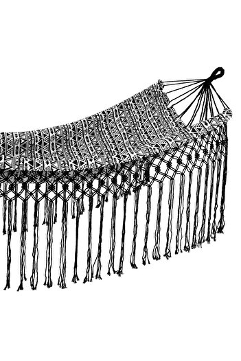 Maison Mex Hamac gradina/terasa, BRAZIL, L.200/278 l.100 alb-negru
