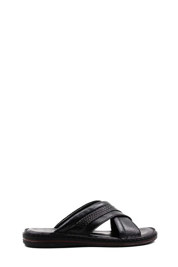 FAST STEP Genuine Leather Men's Flat Slippers 128MA173