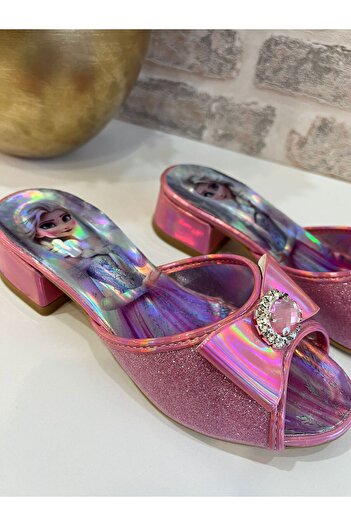 ROSE SHOES KİDS Yaz Style Silvery Comfortable Heelled Slippers