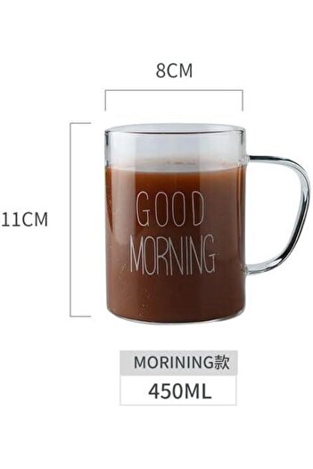Tohana Good Morning Borosilicate Glass Mug 400 ml 87333