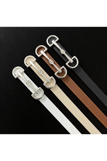 imran kemer 4-Pack Deal Product, Thin Women's Belt with Long Buckle, Jacket Belt, Shirt Belt, Dress Belt