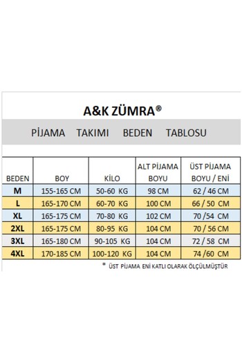 A&K ZÜMRA Women's Winter Model Mother Pajama Set Smoked