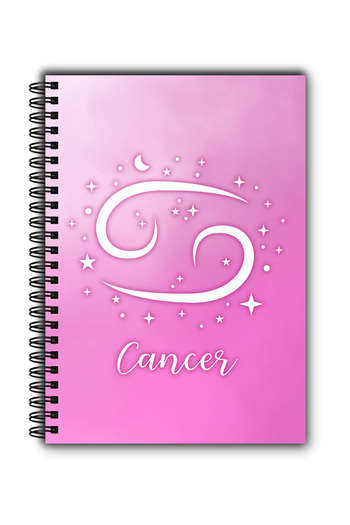 MG Office Vellum Notebook A5 80 Pages with Spiral – Zodiac Cancer – Reflective Cover
