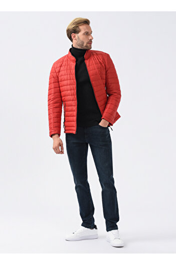 SÜVARİ Slim Fit Kırmızı Erkek Kısa Şişme Mont MN2008700315