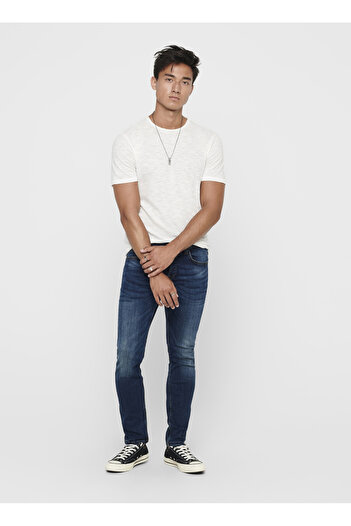 Only & Sons Slim Fit Blue Men's Denim Trousers 22005076_Onsweft Mid Blue 5076