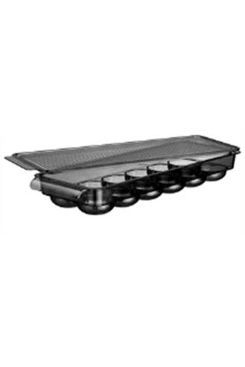 Leggno Ptc6060Egg12 Pratico Egg Storage Container with Lid 12 Pieces Dark Gray