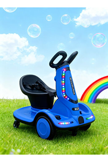 Primo Plus Multi-function electric Scooter for children, 4 wheel with double drive, music and light