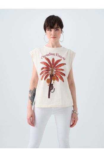 Loft Women's Regular Fit T-Shirt - Sleeves