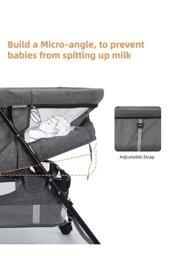 Saharaz Baby Cradle Bed,Portable Folding Bassinets Rocking,with Breathable Net and Mattress,Gift for Baby