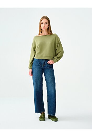 Loft Long Crop Women's Sweatshirt