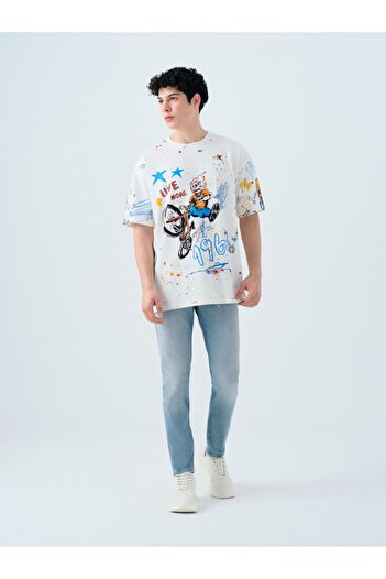 Loft Ανδρικό μπλουζάκι Oversize - Μανίκια