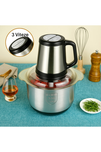 STBON Electric chopper, stainless steel bowl, 2L, copper motor, 300W, kitchen